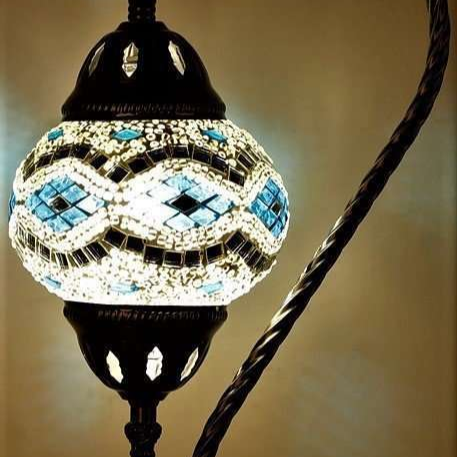 Turkish Mosaic Swan Lamp TL34