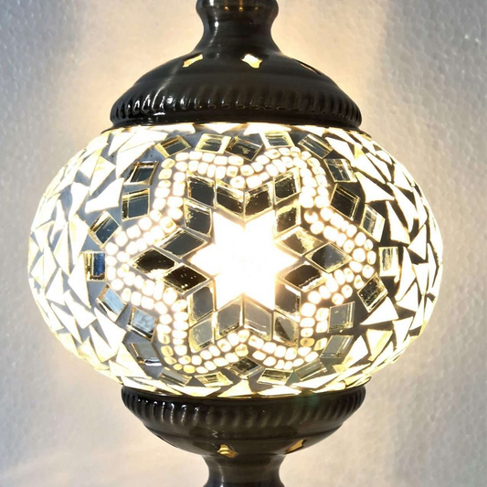 Turkish Mosaic Lamp White TL96