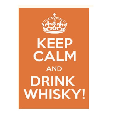 Metal Wall Art Keep Calm Whiskey