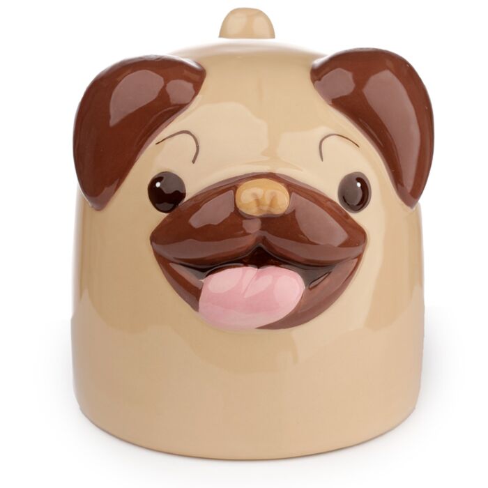 Mopps Pug Upside Down Ceramic Mug