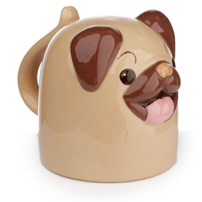 Mopps Pug Upside Down Ceramic Mug