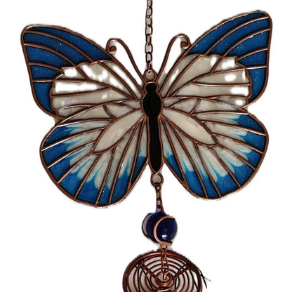 Windchime Suncatcher Butterfly Blue &amp; White

Size: 13x10x62CM

1st Stop, Marshall's Health Shop, Gift Shop!

SKU: WC262