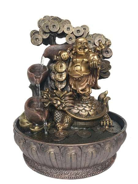 Water Feature Laughing Good Luck Buddha WF47