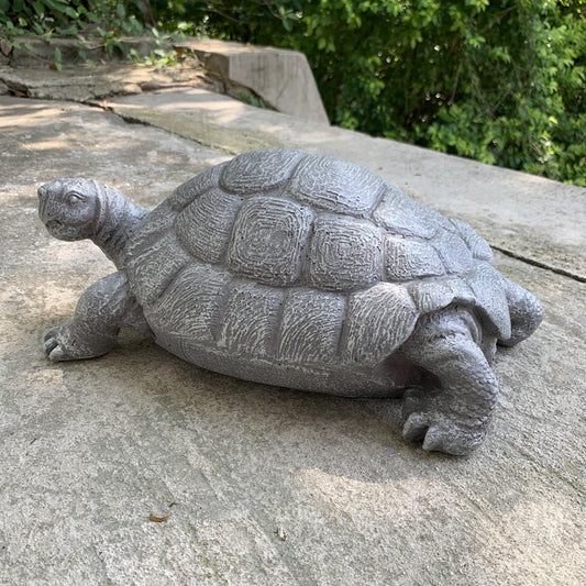 Turtle Polyresin 37.5cm&nbsp;
H:15 x W:37.5 x D:21 cm - Its Magnesium Oxide construction not only promises durability but also ease of mobility, making it an ideal adornment for any space. This charming turtle sculpture adds a touch of tranquility to any garden or home. Perfect for placing among plants or in you home, it brings a peaceful presence and a hint of nature-inspired charm to your space. - Made with a blend of MGO and Polyresin. - Fiberglass Matting for enhanced durability - Suitable for both indo