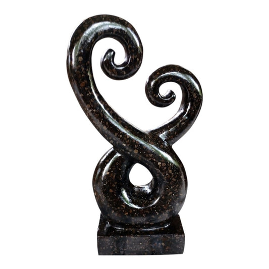 Terrazzo Koru Entwined Black
