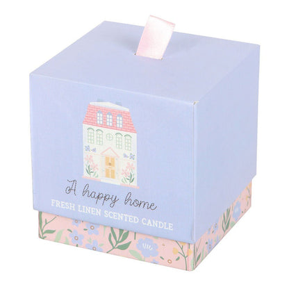 A Happy Home Fresh Linen Candle - MarshallsHealthShop