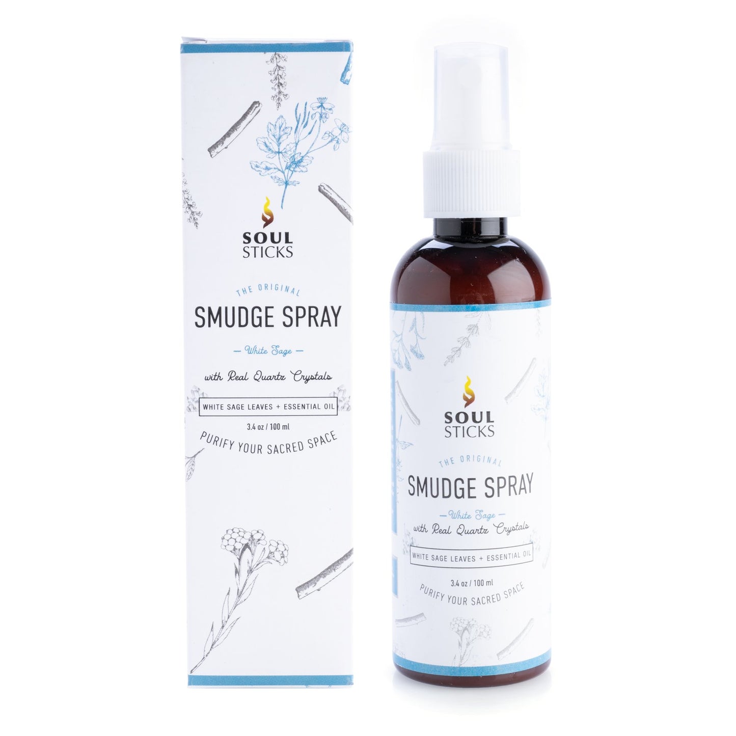 Quartz Infused White Sage Smudge Spray