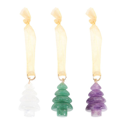 Crystal Christmas Tree Decorations (Set of 3)