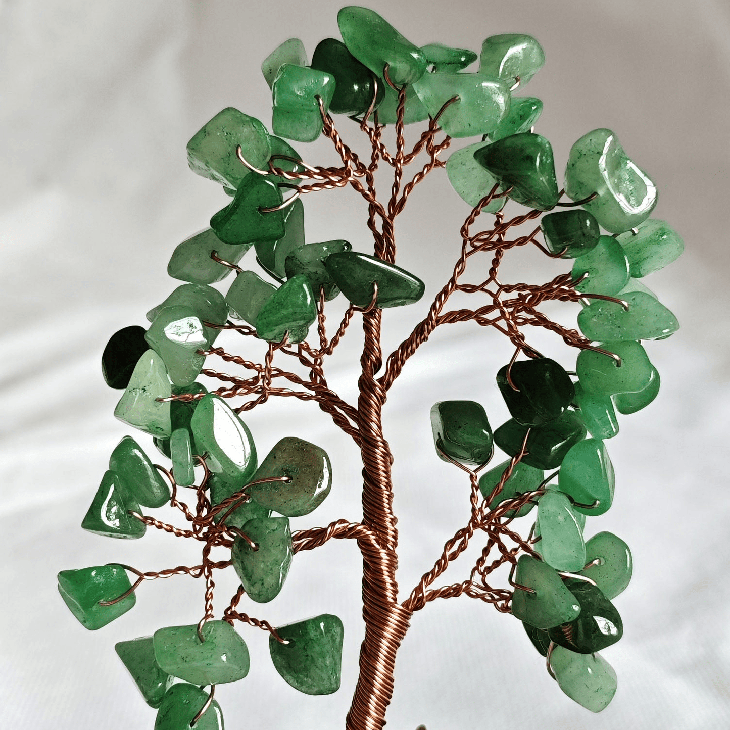 Adventurine Gemstone Tree Ceramic Base - MarshallsHealthShop