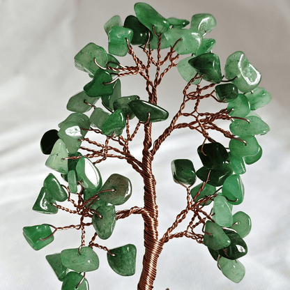 Adventurine Gemstone Tree Ceramic Base - MarshallsHealthShop