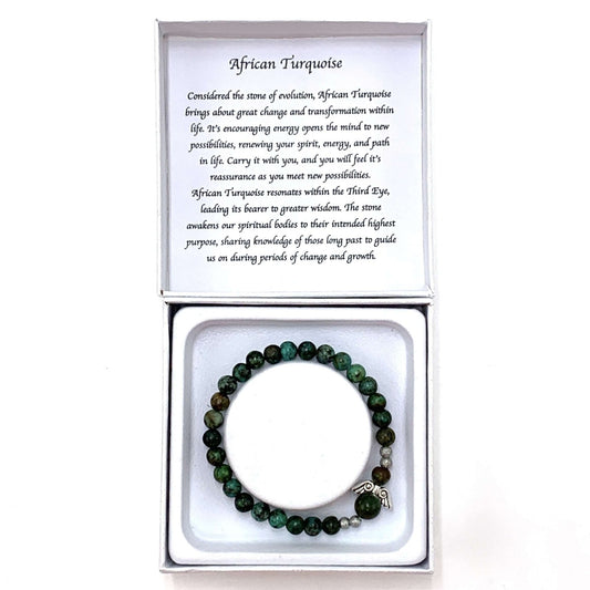 African Turquoise Bracelet - 1st Stop Marshall's Health Shop, Gift Shop! - Heath and Natural Therapy New Brighton Christchurch - Naturopath