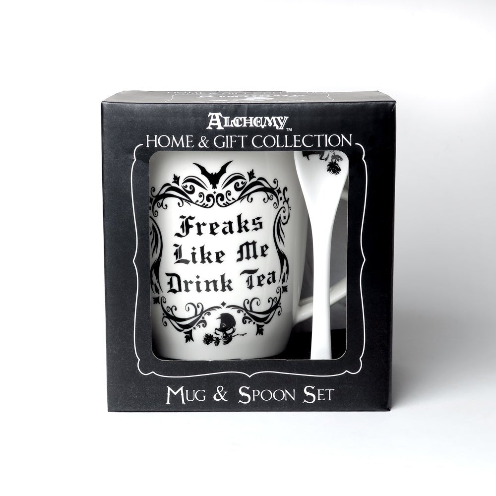 Alchemy Fine Bone China Freaks Like Me Drink Tea - MarshallsHealthShop