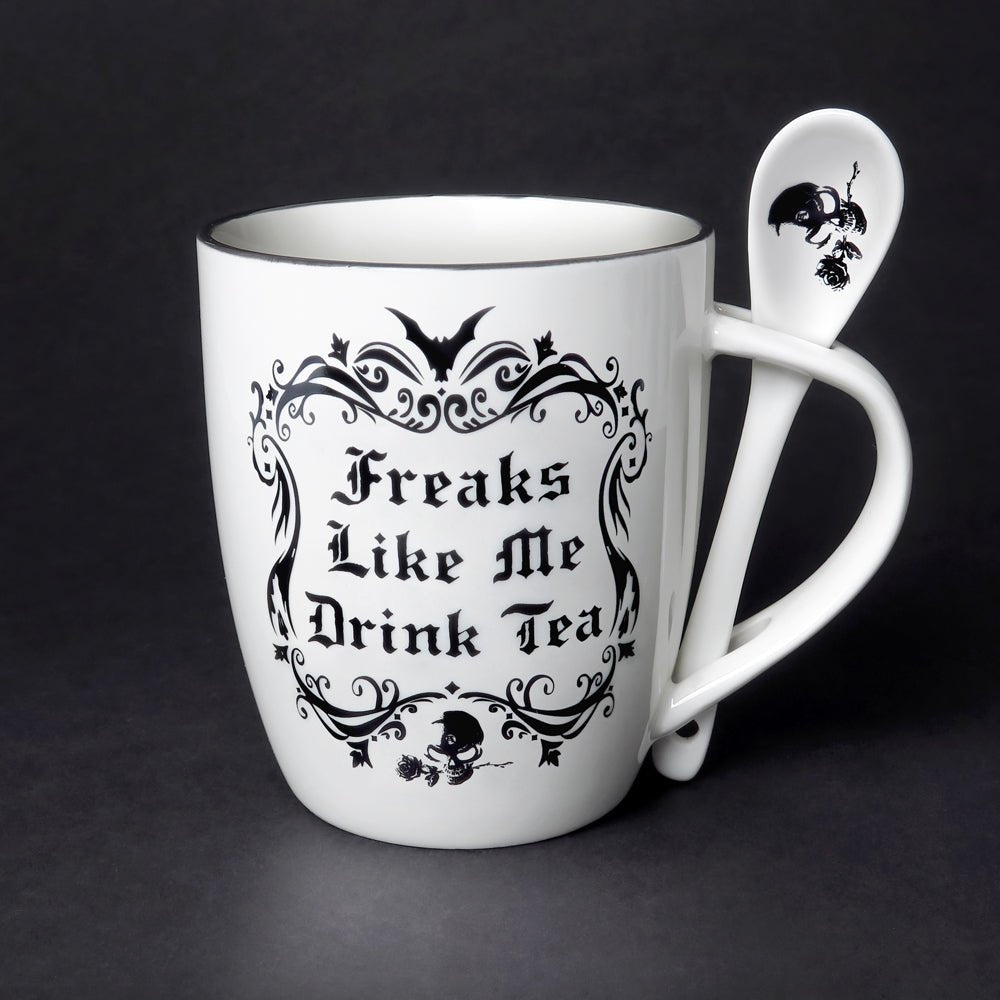 Alchemy Fine Bone China Freaks Like Me Drink Tea - MarshallsHealthShop