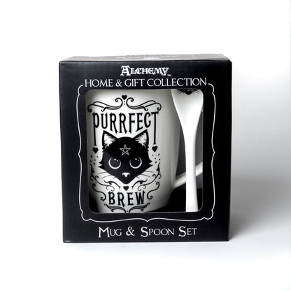 Alchemy Fine Bone China Mug Purrfect Brew - MarshallsHealthShop