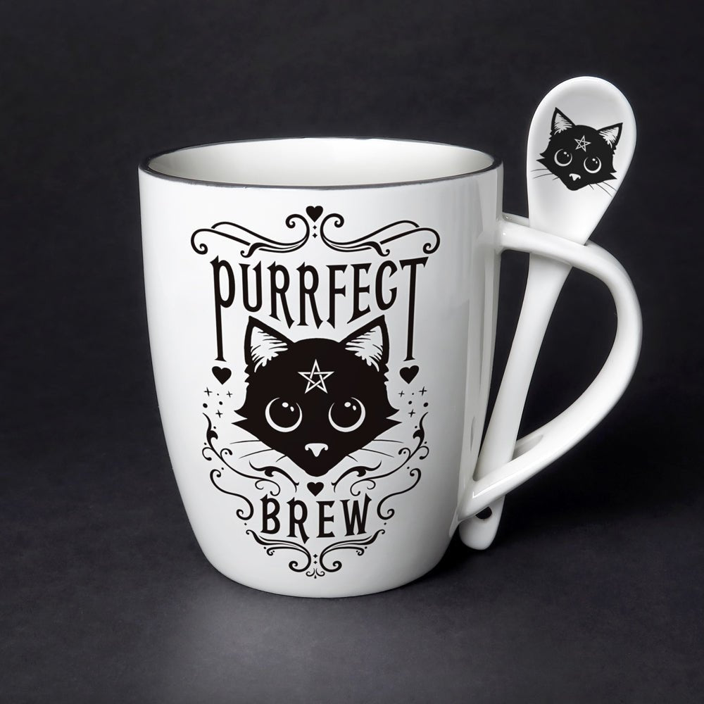 Alchemy Fine Bone China Mug Purrfect Brew - MarshallsHealthShop