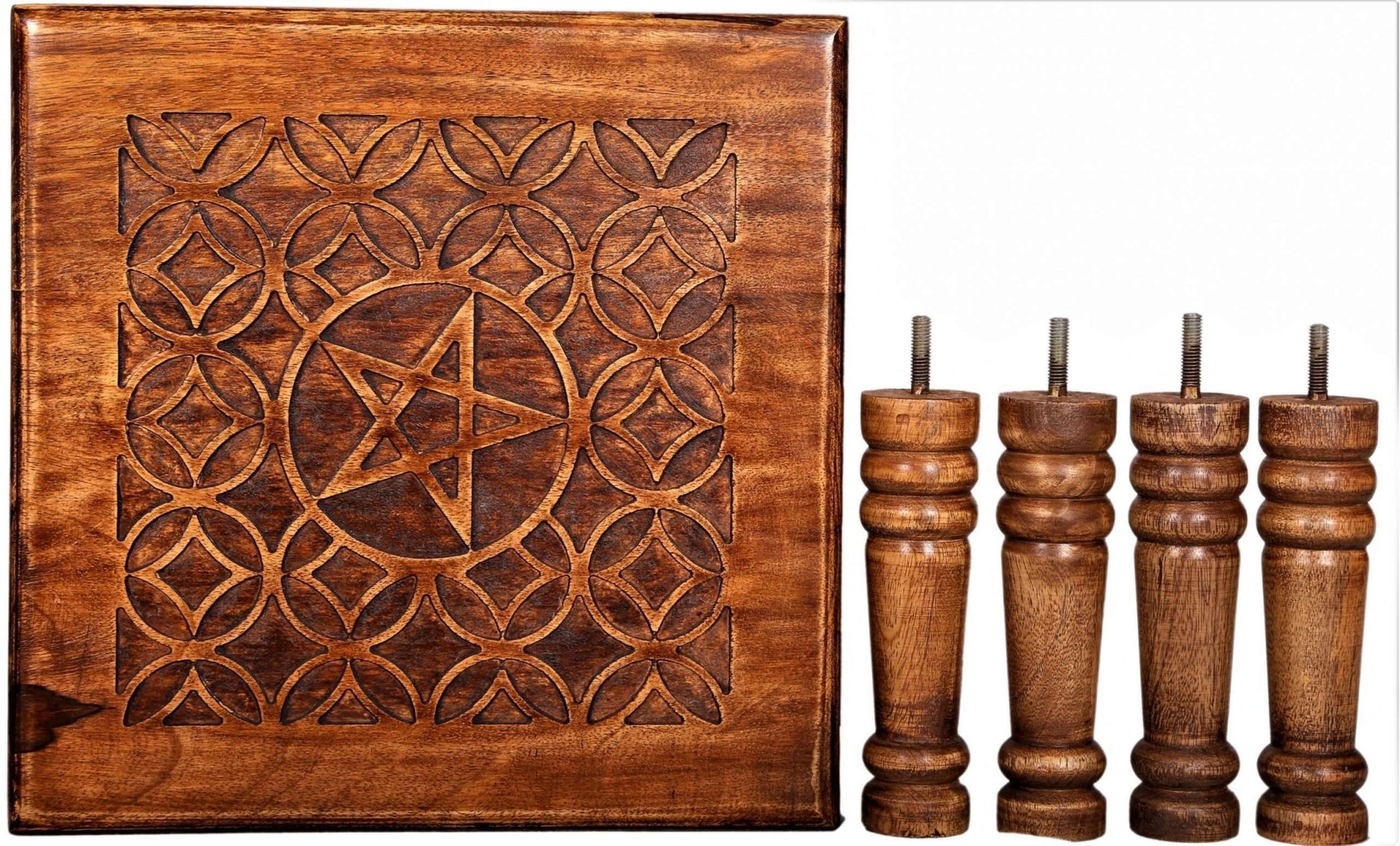 Altar Table Pentacle in Flower of Life - MarshallsHealthShop