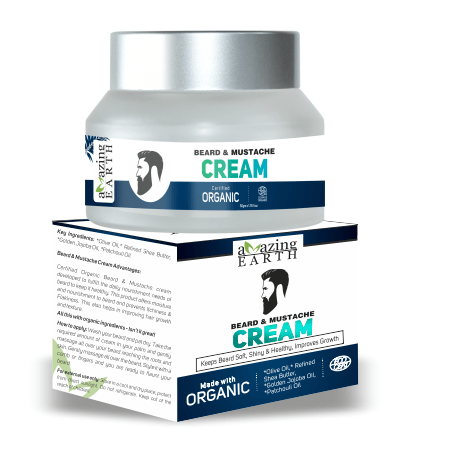 Amazing Earth Beard/Moustache Cream 50g - MarshallsHealthShop