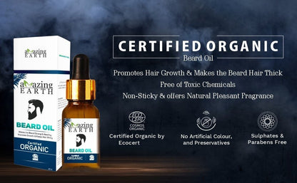 Amazing Earth Beard/Moustache Oil 30ml - MarshallsHealthShop
