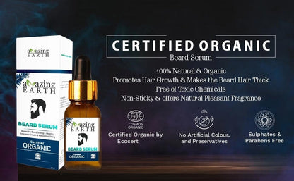 Amazing Earth Beard/Moustache Serum 30ml - MarshallsHealthShop