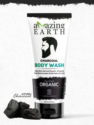 Amazing Earth Charcoal Body Wash 100ml - MarshallsHealthShop