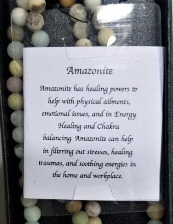 Amazonite Mala Necklace - 108 Beads - 1st Stop Marshall's Health Shop, Gift Shop! - Heath and Natural Therapy New Brighton Christchurch - Naturopath