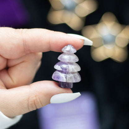 Amethyst Crystal Christmas Tree in a Bag - MarshallsHealthShop