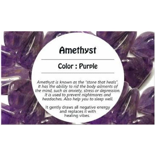 Amethyst Crystal Tree With Natural Base&nbsp;
H:22.8 cm - Copper trunk Amethyst Crystal Tree with flat crystal base with Amethyst chip on bases. Hand made with 200 Chips. Amethyst is known as the “stone that heals”. It has the ability to rid body ailments of the mind such as anxiety, stress or depression. It is used to prevent nightmares and headaches. It gently draws all negative energy and replaces it with healing vibes.

1st Stop, Marshall's Health Shop, Gift Shop!
SKU: GTTAM