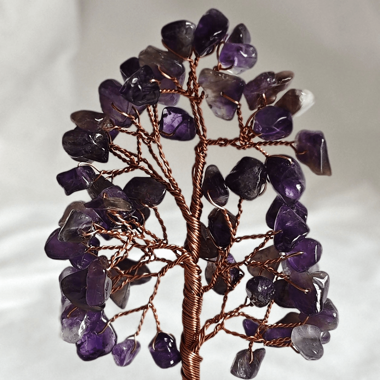 Amethyst Gemstone Tree Ceramic Base - MarshallsHealthShop