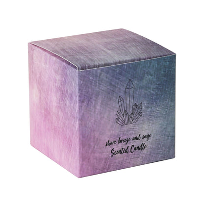 Amethyst Rose Quartz Soy Candle Shorebreeze Sage - 1st Stop Marshall's Health Shop, Gift Shop! - Heath and Natural Therapy New Brighton Christchurch - Naturopath