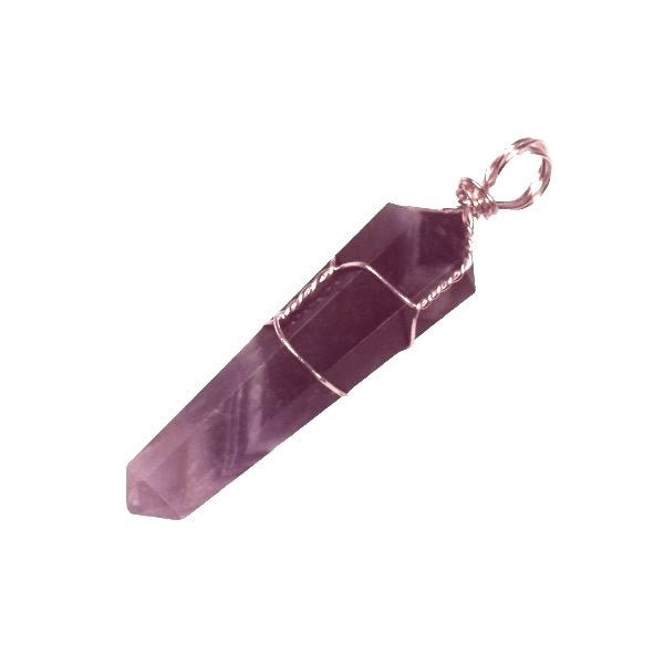 Amethyst Wire Wrap Crystal Point - MarshallsHealthShop