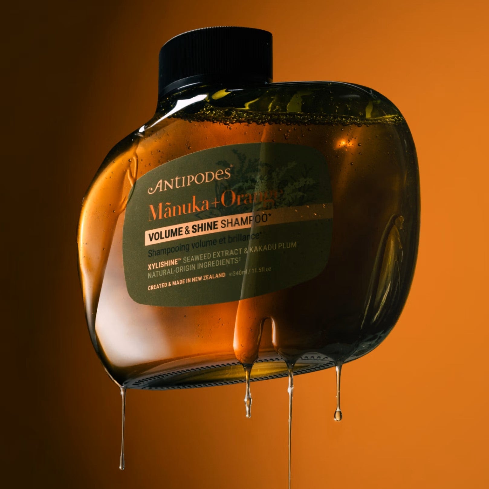ANTIPODES Manuka + Orange Volume & Shine Shampoo 340ml - 1st Stop Marshall's Health Shop, Gift Shop! - Heath and Natural Therapy New Brighton Christchurch - Naturopath