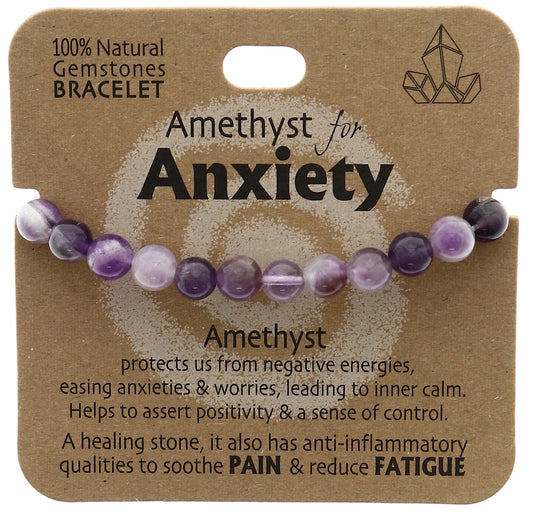 Anxiety Bracelet Amethyst - MarshallsHealthShop