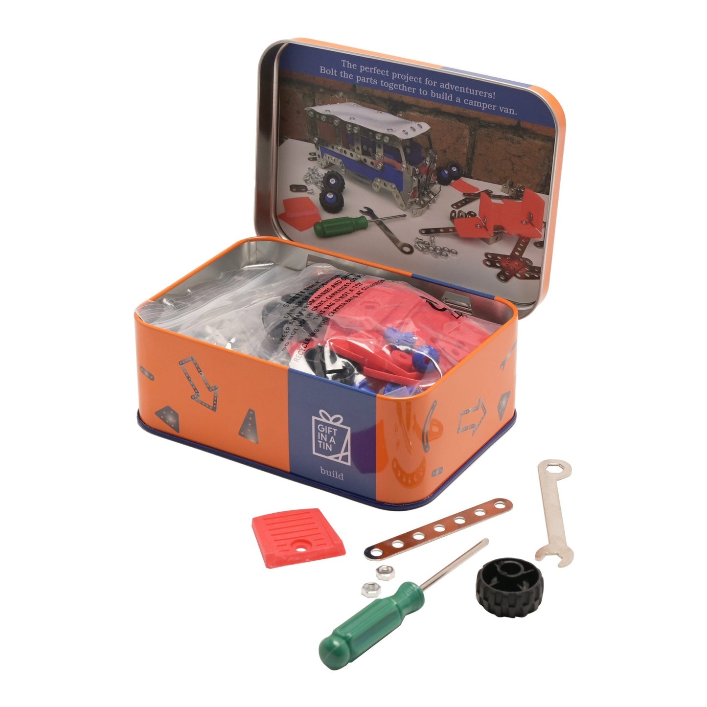 Apples To Pears Gift In A Tin Camper Van Construction Kit - 1st Stop Marshall's Health Shop, Gift Shop! - Heath and Natural Therapy New Brighton Christchurch - Naturopath