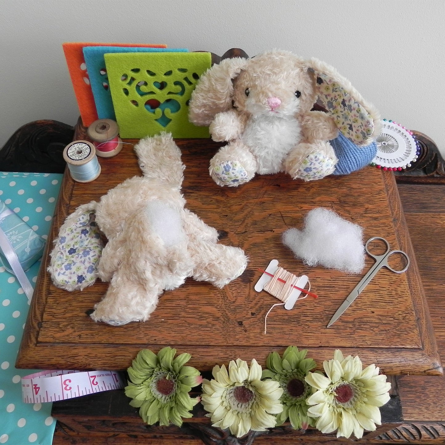 Apples To Pears Gift In A Tin Sew Me Up Floral Bunny - 1st Stop Marshall's Health Shop, Gift Shop! - Heath and Natural Therapy New Brighton Christchurch - Naturopath
