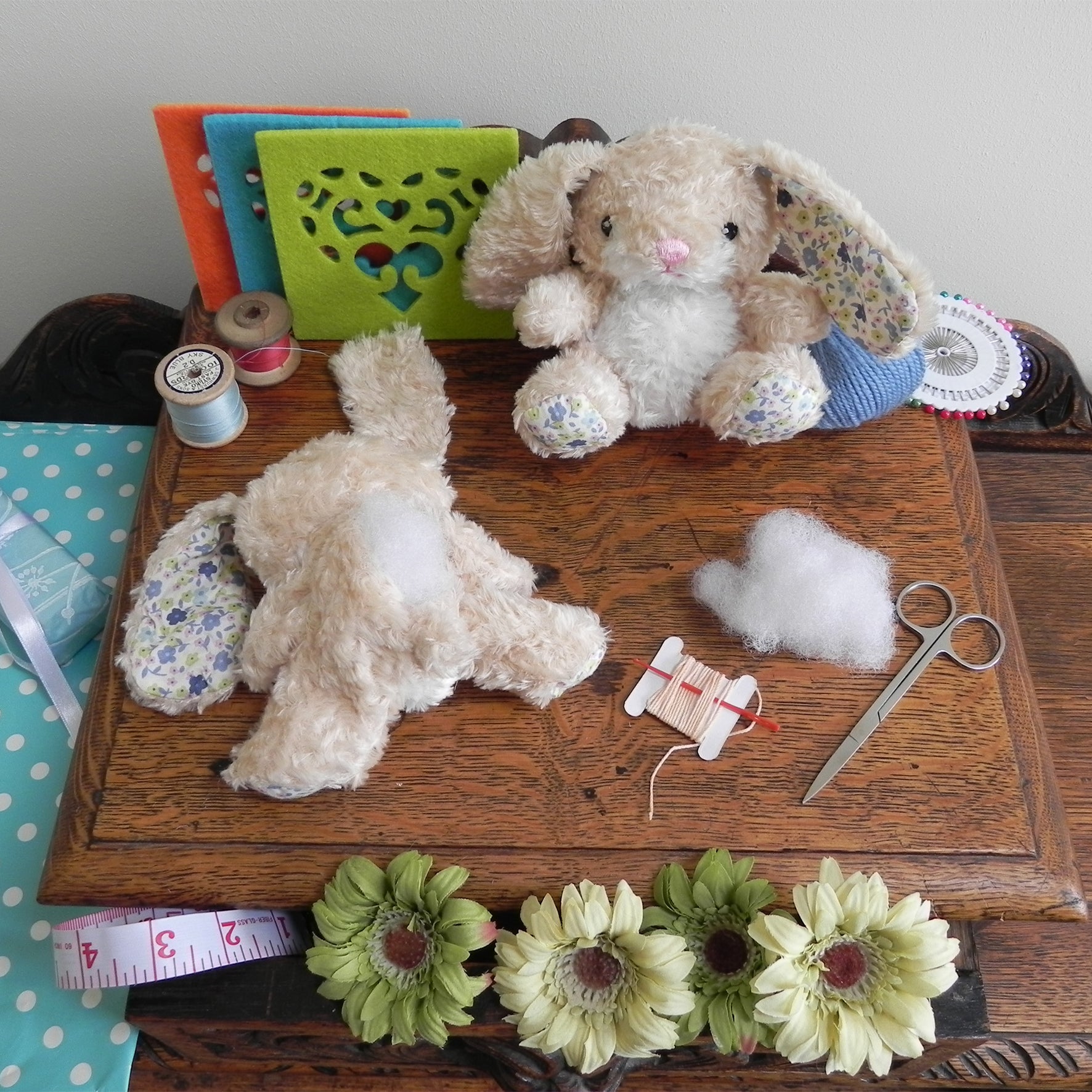 Apples To Pears Gift In A Tin Sew Me Up Floral Bunny - 1st Stop Marshall's Health Shop, Gift Shop! - Heath and Natural Therapy New Brighton Christchurch - Naturopath