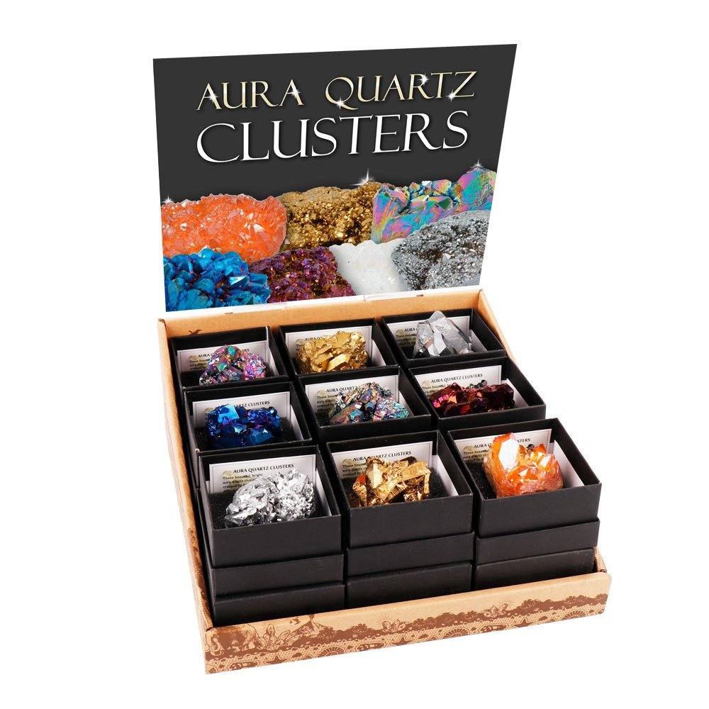 Aura Quartz Cluster - MarshallsHealthShop