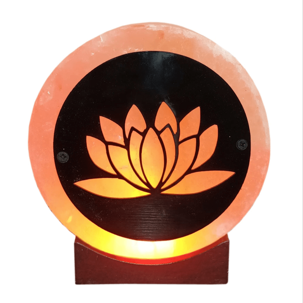 Authentic Himalayan Salt Lamp USB Lotus Flower - MarshallsHealthShop