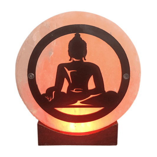 Authentic Himalayan Salt Lamp USB Meditating Buddha - MarshallsHealthShop
