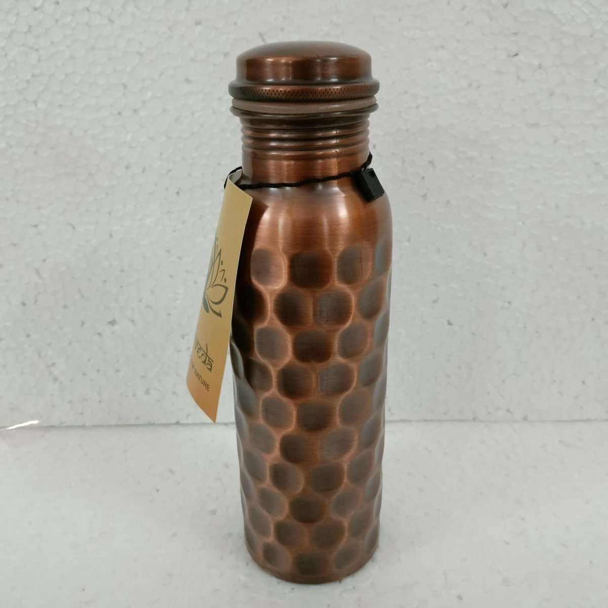 Ayurveda Copper Antique Diamond Bottle 750ml - 1st Stop Marshall's Health Shop, Gift Shop! - Heath and Natural Therapy New Brighton Christchurch - Naturopath