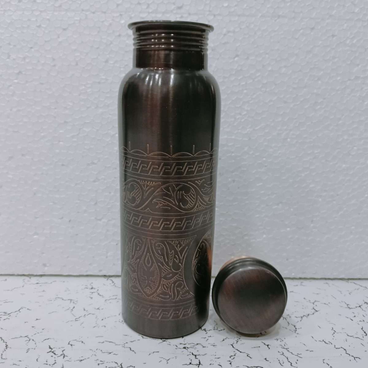 Ayurveda Copper Black Art Bottle 750ml - 1st Stop Marshall's Health Shop, Gift Shop! - Heath and Natural Therapy New Brighton Christchurch - Naturopath