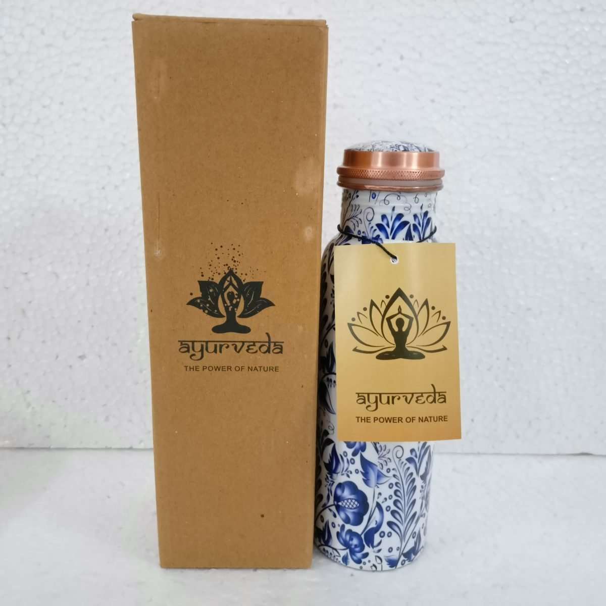 Ayurveda Copper Blue Floral Bottle 750ml&nbsp;

A gorgeous handcrafted bottle made out of pure copper that will&nbsp;purify &amp; alkalise&nbsp;water&nbsp;to&nbsp;promote&nbsp;health and wellbeing.

1st Stop, Marshall's Health Shop, Gift Shop!

SKU: CW9