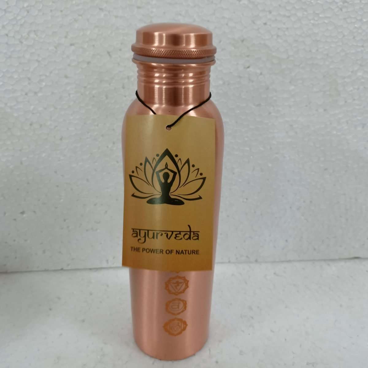 Ayurveda Copper Chakra Bottle 950ml - 1st Stop Marshall's Health Shop, Gift Shop! - Heath and Natural Therapy New Brighton Christchurch - Naturopath