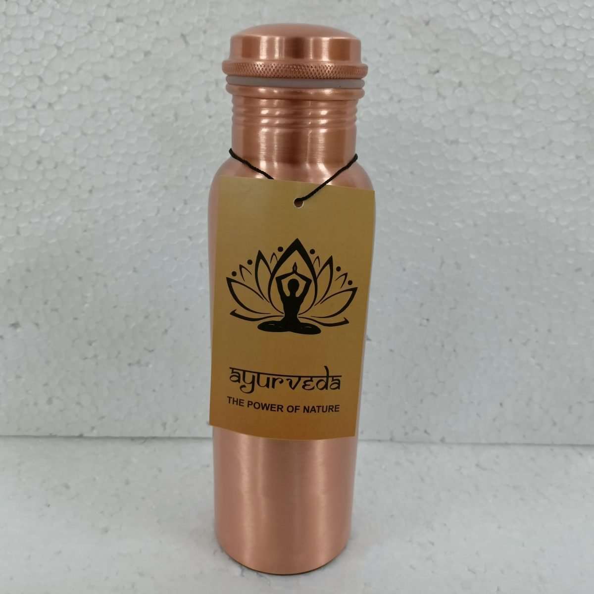 Ayurveda Copper Water Bottle 750ml - 1st Stop Marshall's Health Shop, Gift Shop! - Heath and Natural Therapy New Brighton Christchurch - Naturopath