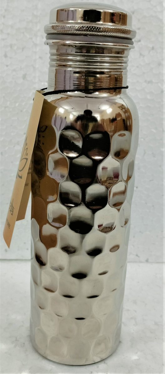 Ayurveda Copper/Antique Silver Bottle 750ml - 1st Stop Marshall's Health Shop, Gift Shop! - Heath and Natural Therapy New Brighton Christchurch - Naturopath