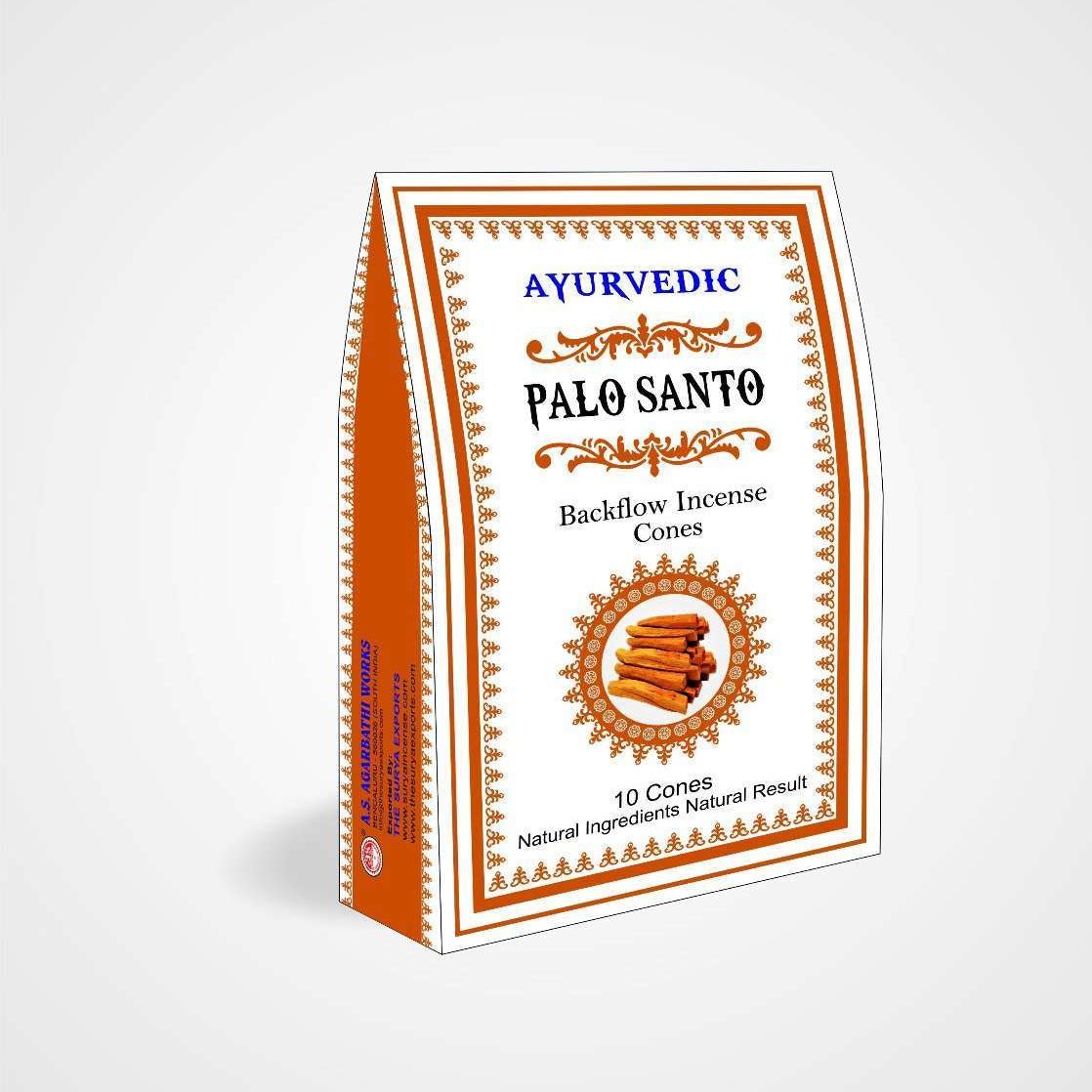 Ayurvedic Backflow Cones Polo Santo - MarshallsHealthShop