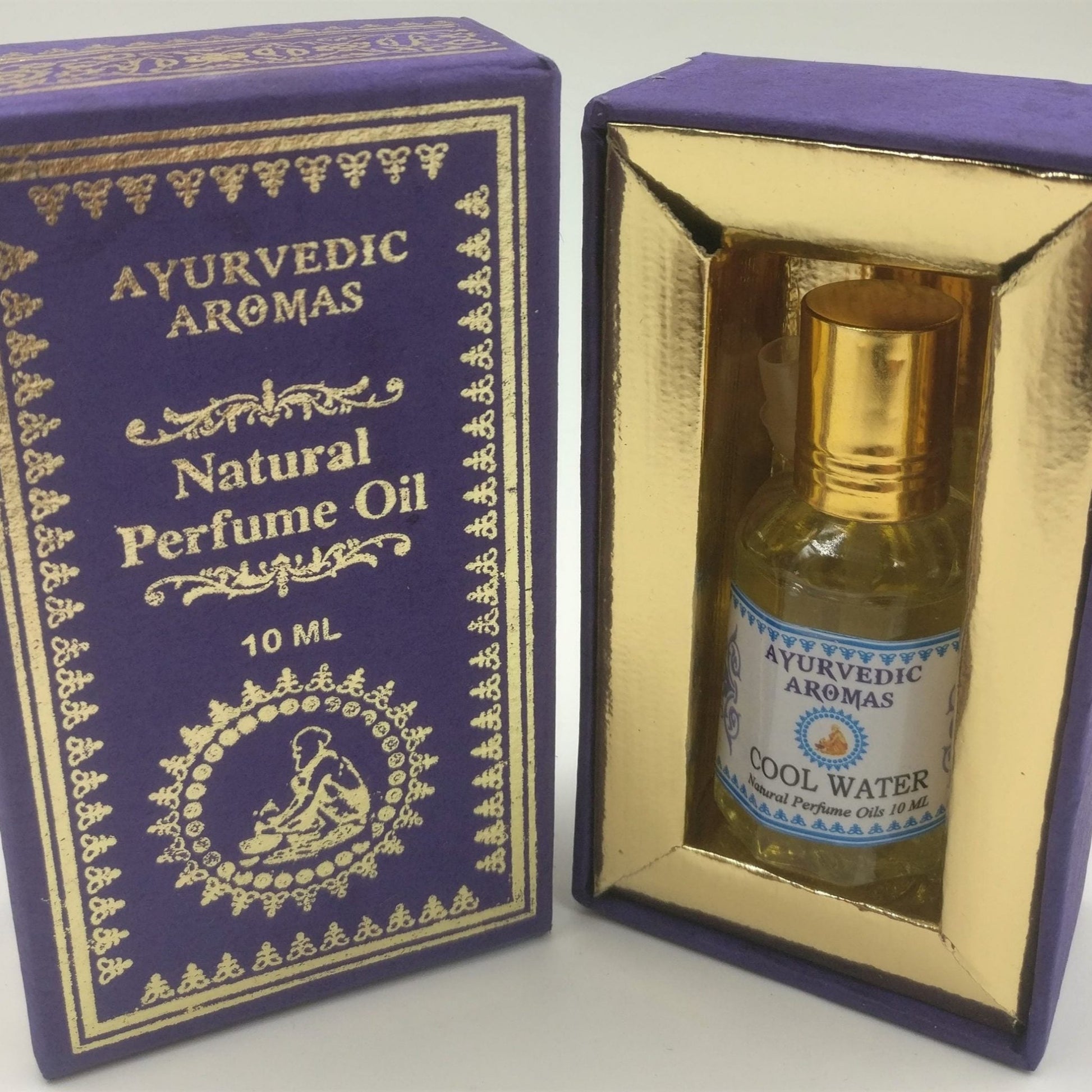 Ayurvedic Perfume Oil 10ml Cool Water - MarshallsHealthShop