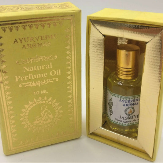 Ayurvedic Perfume Oil 10ml Jasmine - MarshallsHealthShop