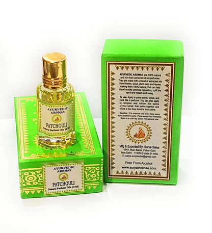 Ayurvedic Perfume Oil 10ml Patchouli - MarshallsHealthShop