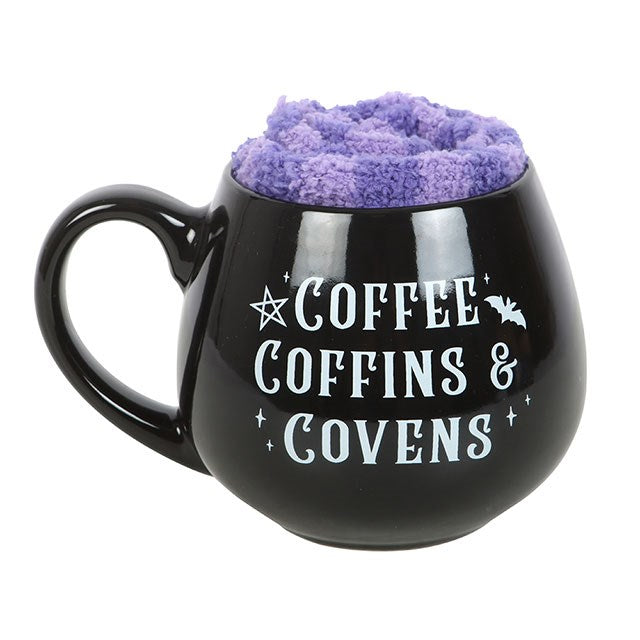 Coffee Coffin & Covens Mug And Socks Set