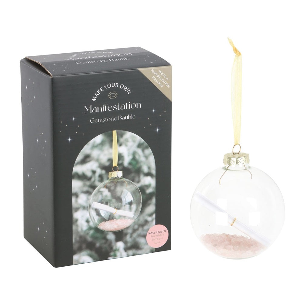 Rose Quartz Manifestation Glass Christmas Kit